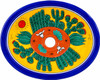 Oval mexican bathroom sink desert cactus design
