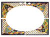 Painted beautiful mexican bathroom sink tiles.