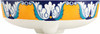 Talavera above counter sink floral medallion design style