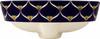 Talavera radial navy floral above counter bathroom sink