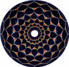 Talavera radial navy floral above counter bathroom sink main image