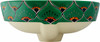 Talavera above counter round drop in vessel sink
