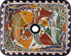contemporary rectangular talavera sink