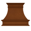 Colonial copper oven hood - front view