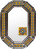 Old metal mirror Spanish frame tiles