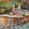 old port wall tile mural