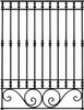 Andalusian black wrought iron window guards