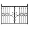 Spanish Colonial wrought iron balcony guard rail