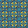traditional Mexican tiles blue yellow