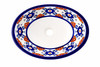 Cobalt coffee floral talavera sink
