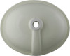 Mexican talavera oval bathroom sink back view