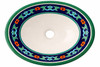 Talavera Ccobalt green bathroom sink