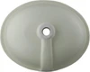 Mexican talavera oval bathroom sink back view