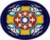 Colorful Mexican bathroom sink with handcrafted elegance