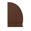 24-78 inch barrel shape copper range hood - side view