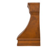 Rustic hammered copper range hood - profile