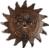Mexican sun face tin wall lamp shade