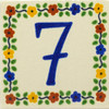 Tile Plaque Number "7"