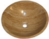 travertine round bath stone sink