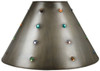 custom artisan made tin lamp shade