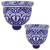 Two hand crafted talavera sconce see blue