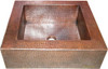 apron copper bar sink handmade