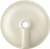 Round talavera bathroom sink yellow floral design back view