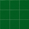 Mexican talavera tiles solid green handmade ceramic wall accent shown as a 9 tile installation set