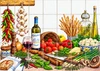 Mediterranean kitchen talavera tile mural
