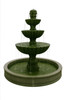 Three Tier Cantera stone fountain custom handcrafted in Mexico