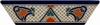 Talavera vessel rectangular sink above countertop floral heritage design top view