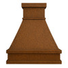 Made-to-order copper range hood - front view