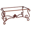 Rectangular forged wrought iron table stand