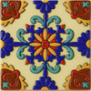 Talavera relief medallion tile