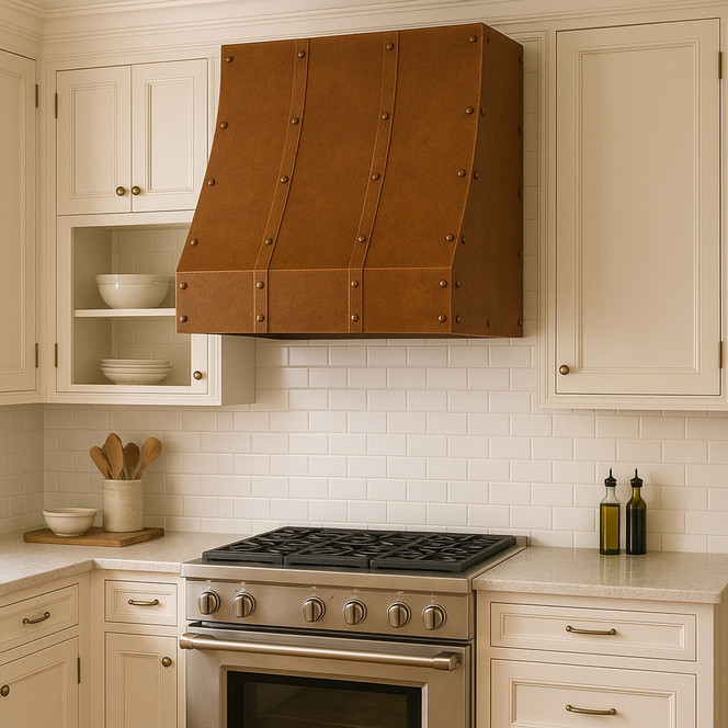 60-Inch Hammered Copper Range Hood – Angular Box Design Guide