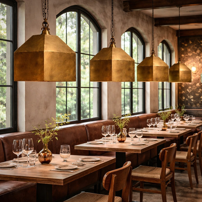 Industrial Bronze Lamps