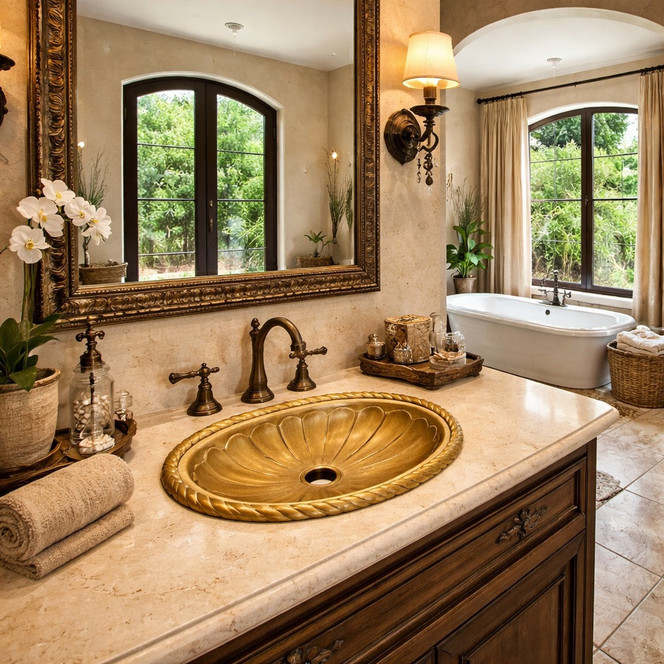 Brass Bathroom Sink