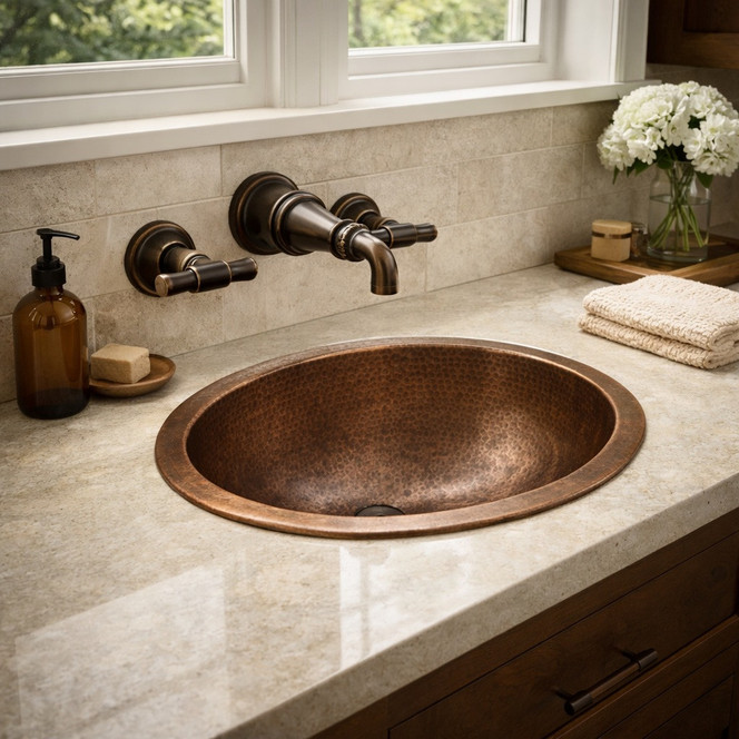 Rustic Faucets for a Kitchen and Bathroom