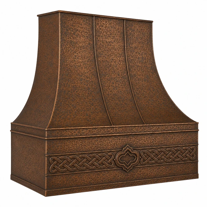 Celtic Knot Copper Range Hood Kitchen Images