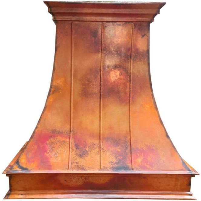 Copper Range Hood – Dayton | Hand-Hammered for Country Style Kitchens