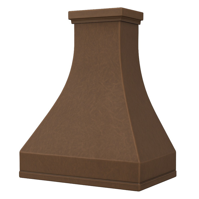 High Ceiling Copper Range Hood – Custom Artisan Ventilation | Rustica House