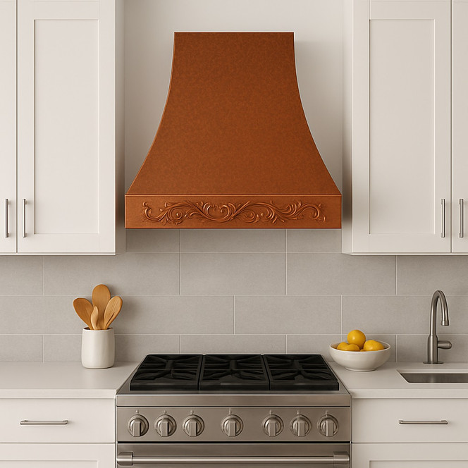 Copper Range Hood – Arlington Lifestyle Images