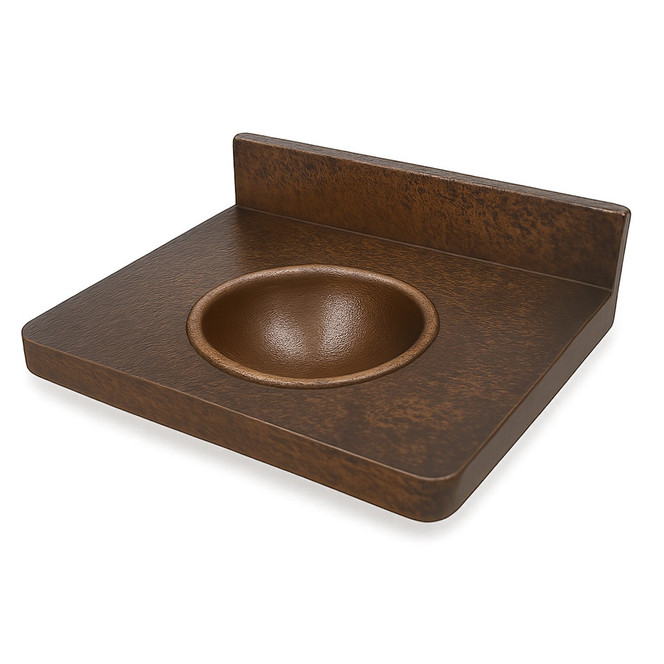 Handcrafted Copper Bathroom Vanity with Sink