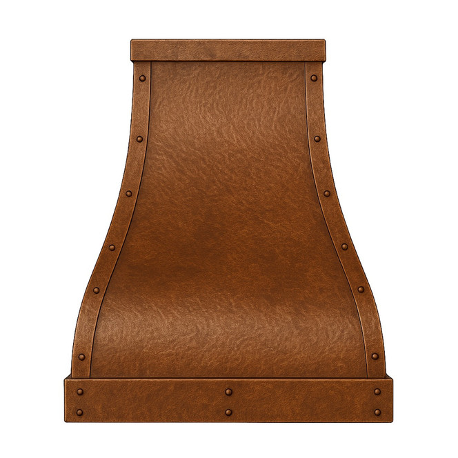 Curved Copper Range Hood – Free Shipping & Custom Handcrafted Design