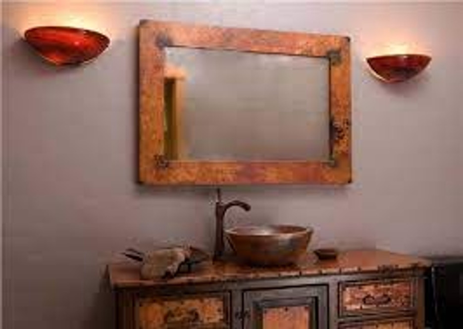 ​Copper Mirrors in the Bathroom