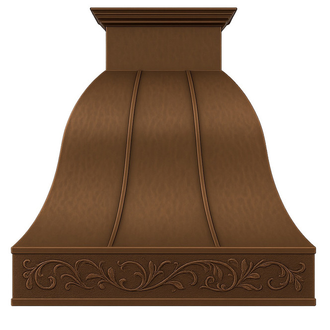 Decorative Copper Range Hood – Handcrafted Statement Design