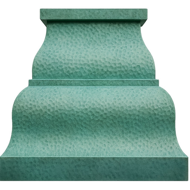 Green Patina Copper Range Hood – Verdigris Elegance & Artisan Craft