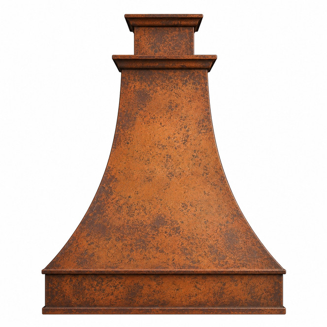 Hand-Hammered Hacienda Copper Range Hood Kitchen Images