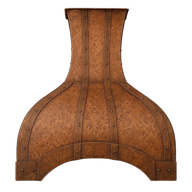 Luxury Kitchen Copper Range Hood - Handcrafted Elegance