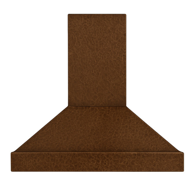 Modern Pyramid Copper Hood Tall Chimney Images